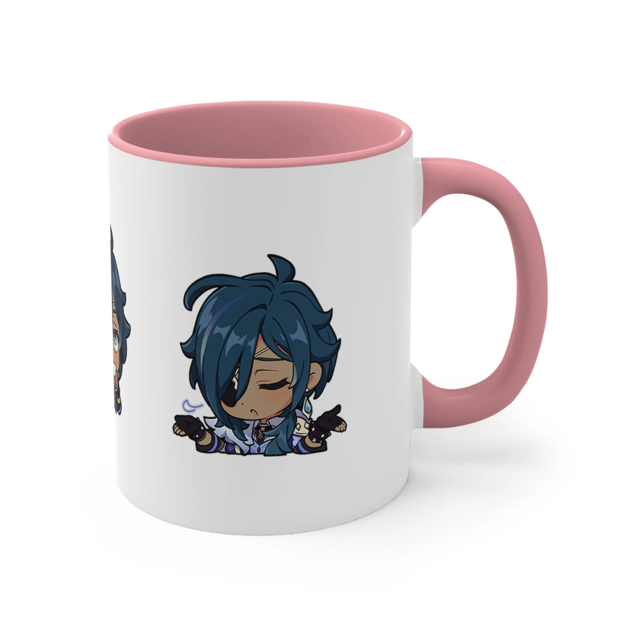 Kaeya Genshin Impact Accent Coffee Mug, 11oz Cups Mugs Cup Gift For Gamer Gifts Game Anime Fanart Fan Birthday Valentine's Christmas