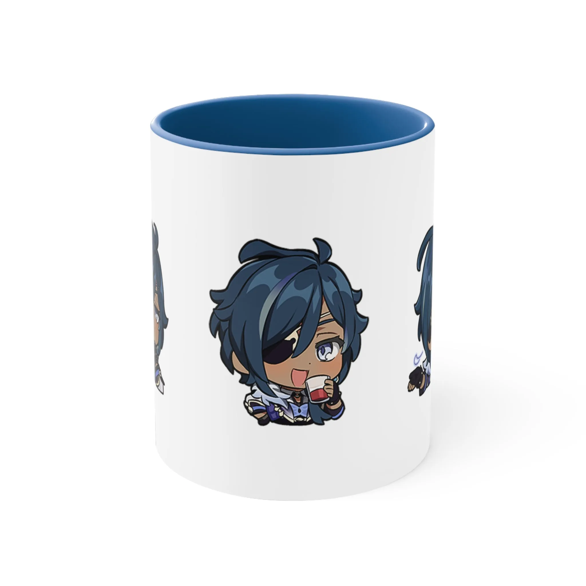 Kaeya Genshin Impact Accent Coffee Mug, 11oz Cups Mugs Cup Gift For Gamer Gifts Game Anime Fanart Fan Birthday Valentine's Christmas