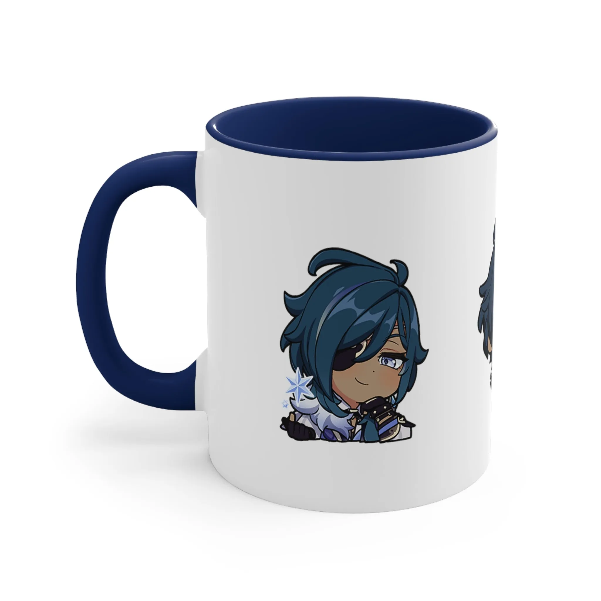 Kaeya Genshin Impact Accent Coffee Mug, 11oz Cups Mugs Cup Gift For Gamer Gifts Game Anime Fanart Fan Birthday Valentine's Christmas