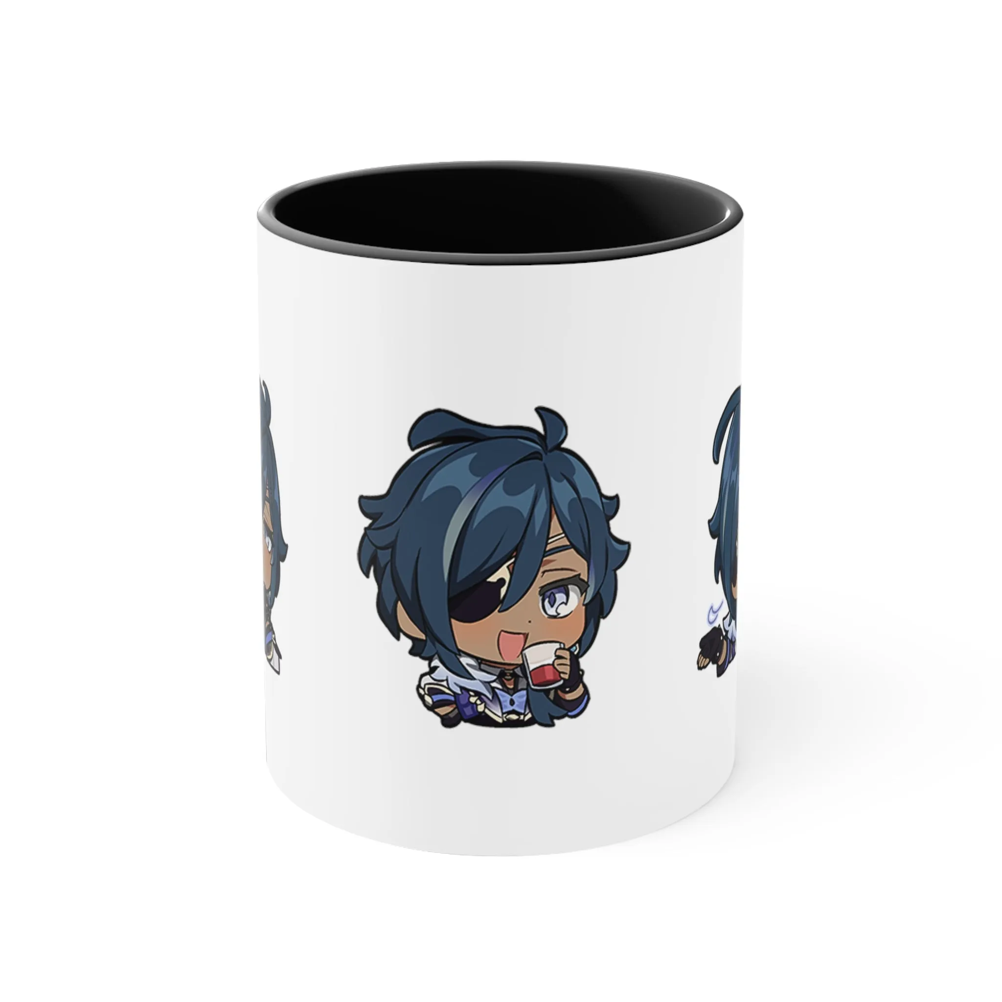 Kaeya Genshin Impact Accent Coffee Mug, 11oz Cups Mugs Cup Gift For Gamer Gifts Game Anime Fanart Fan Birthday Valentine's Christmas