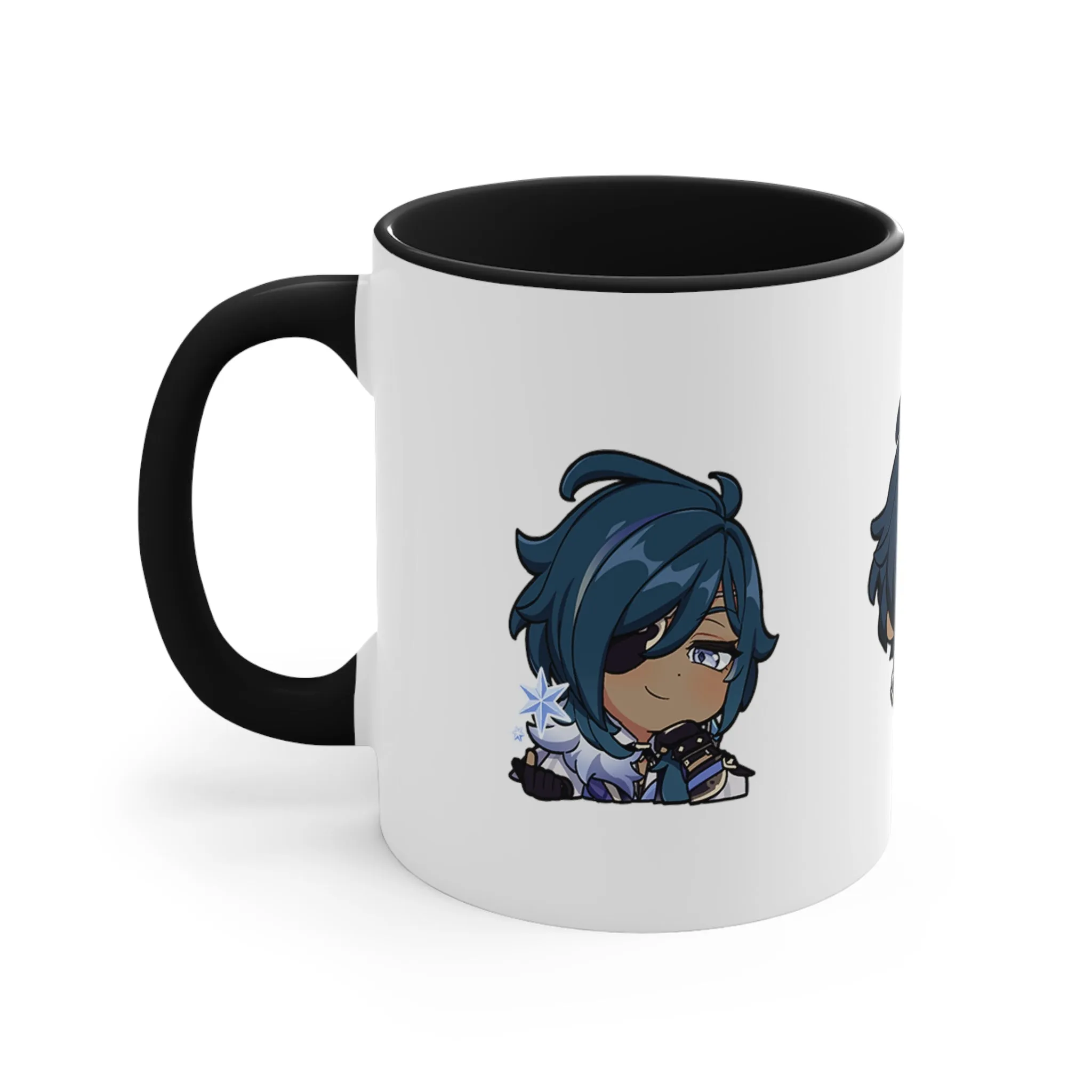 Kaeya Genshin Impact Accent Coffee Mug, 11oz Cups Mugs Cup Gift For Gamer Gifts Game Anime Fanart Fan Birthday Valentine's Christmas