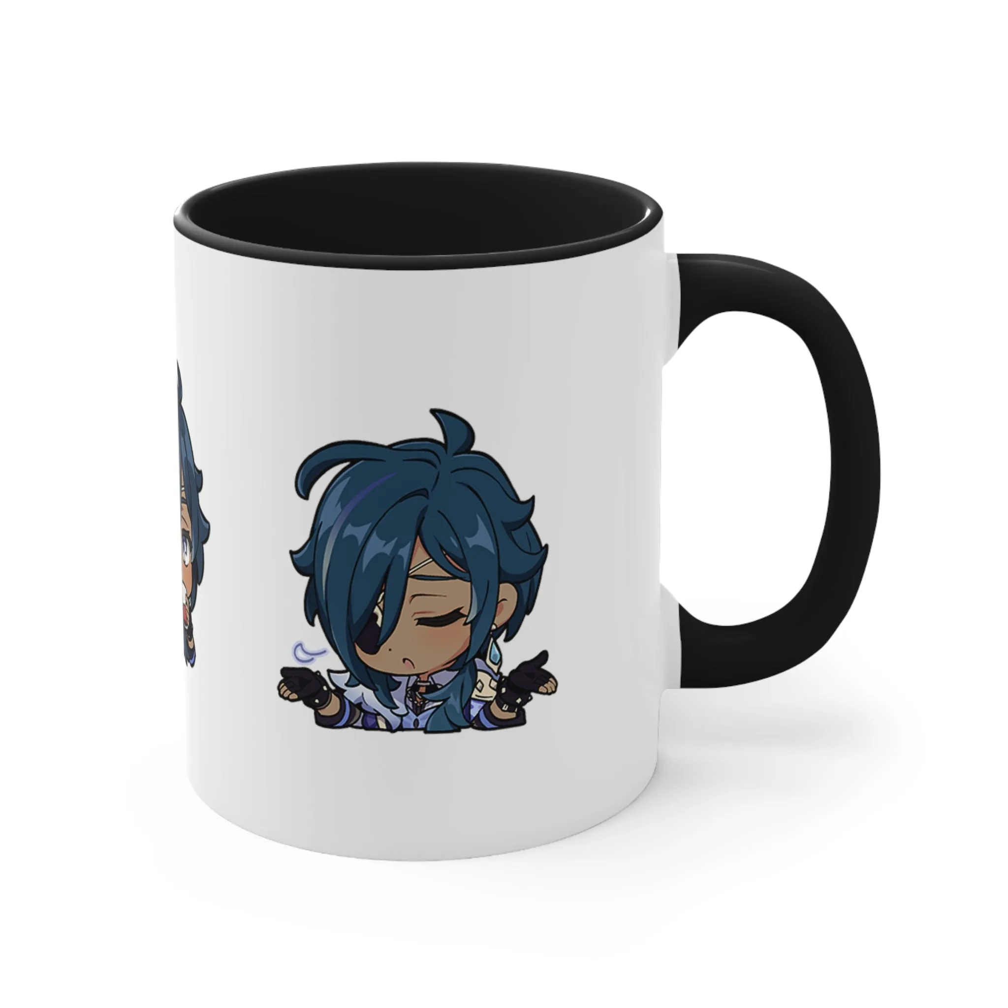 Kaeya Genshin Impact Accent Coffee Mug, 11oz Cups Mugs Cup Gift For Gamer Gifts Game Anime Fanart Fan Birthday Valentine's Christmas