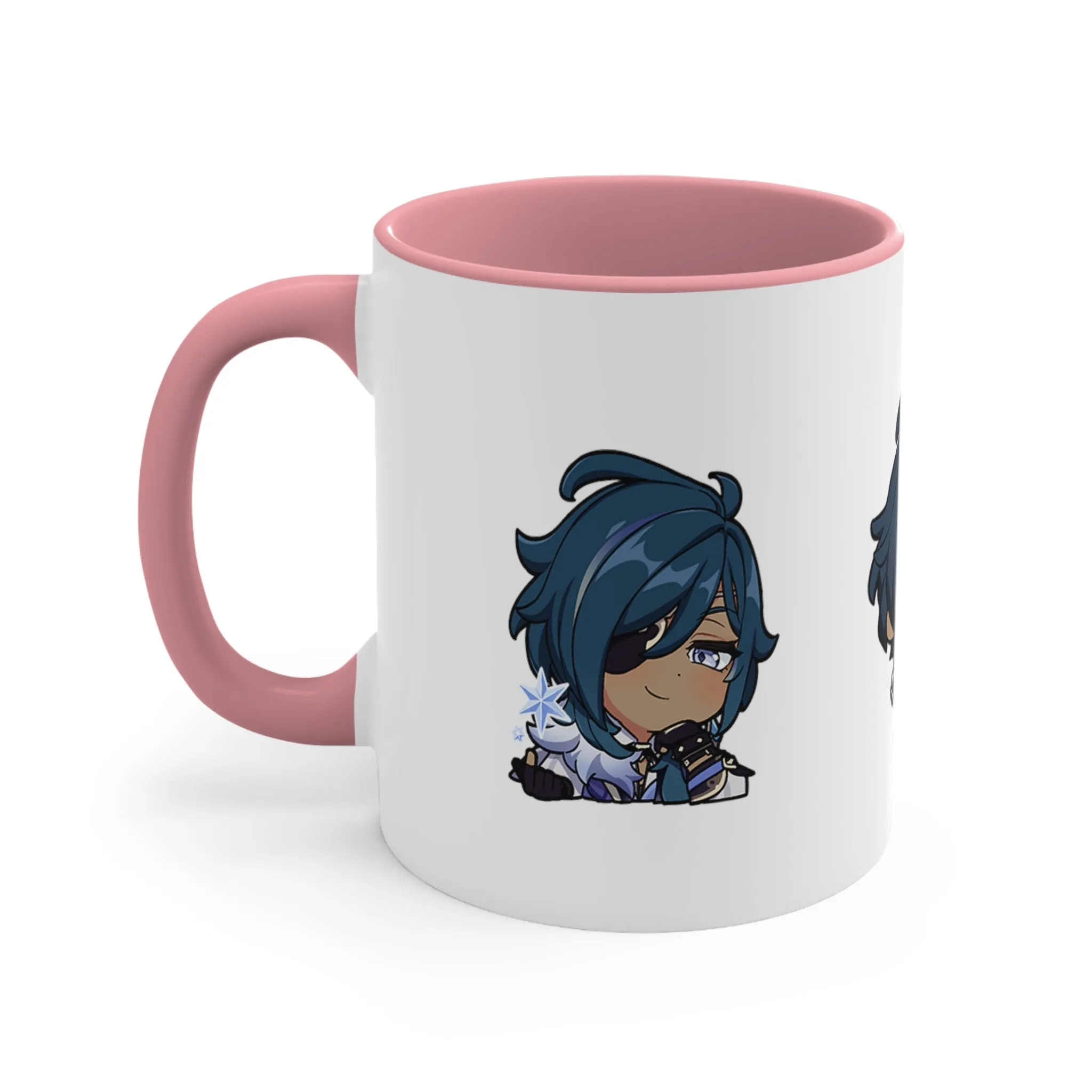 Kaeya Genshin Impact Accent Coffee Mug, 11oz Cups Mugs Cup Gift For Gamer Gifts Game Anime Fanart Fan Birthday Valentine's Christmas