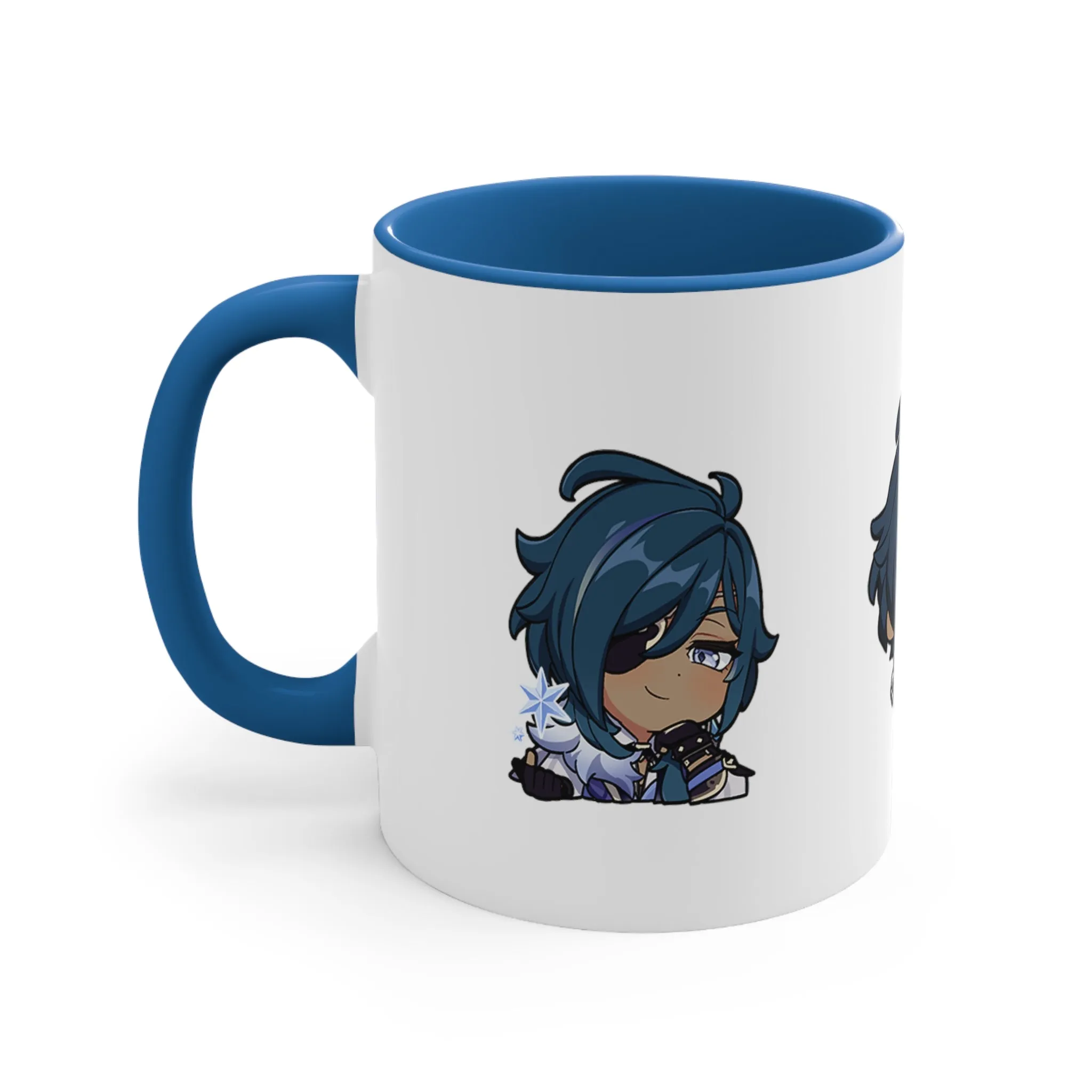 Kaeya Genshin Impact Accent Coffee Mug, 11oz Cups Mugs Cup Gift For Gamer Gifts Game Anime Fanart Fan Birthday Valentine's Christmas
