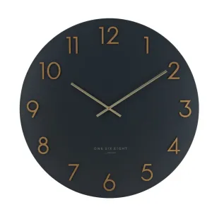 Katelyn Wall Clock in Charcoal