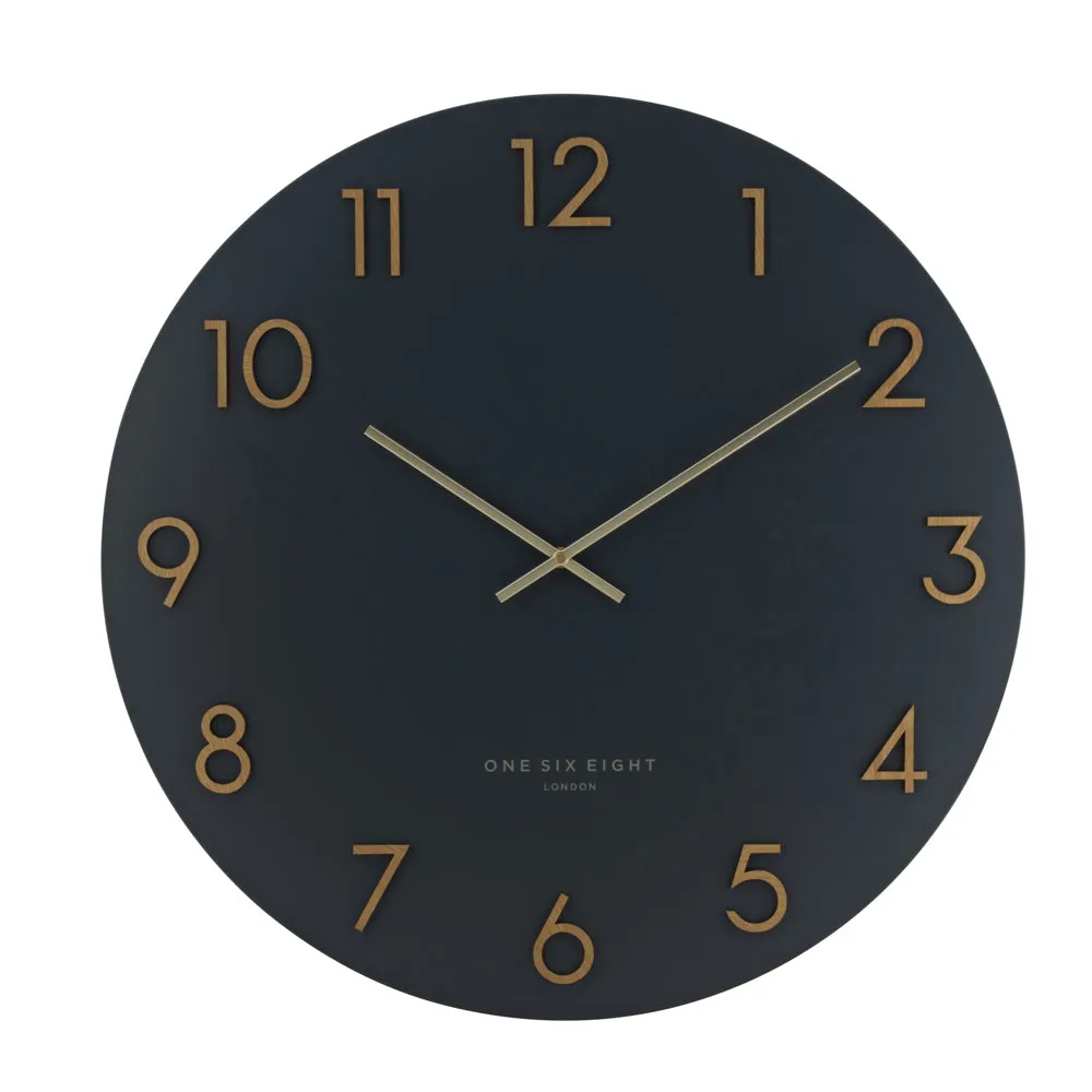 Katelyn Wall Clock in Charcoal