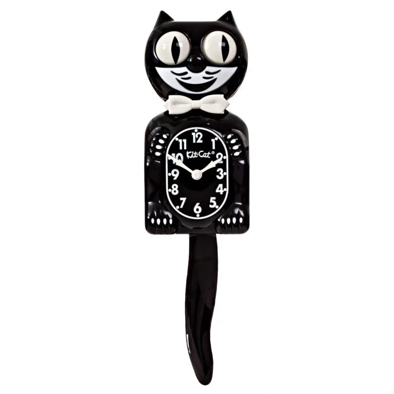 Kit-Cat Klock Classic Black (15.5″ high)