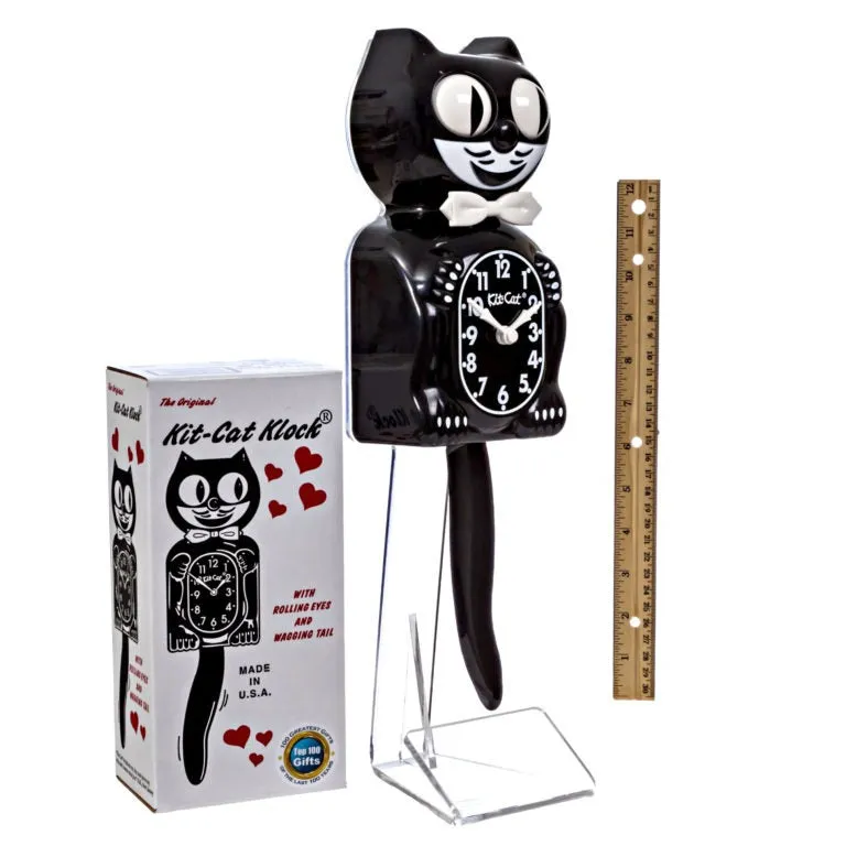 Kit-Cat Klock Classic Black (15.5″ high)
