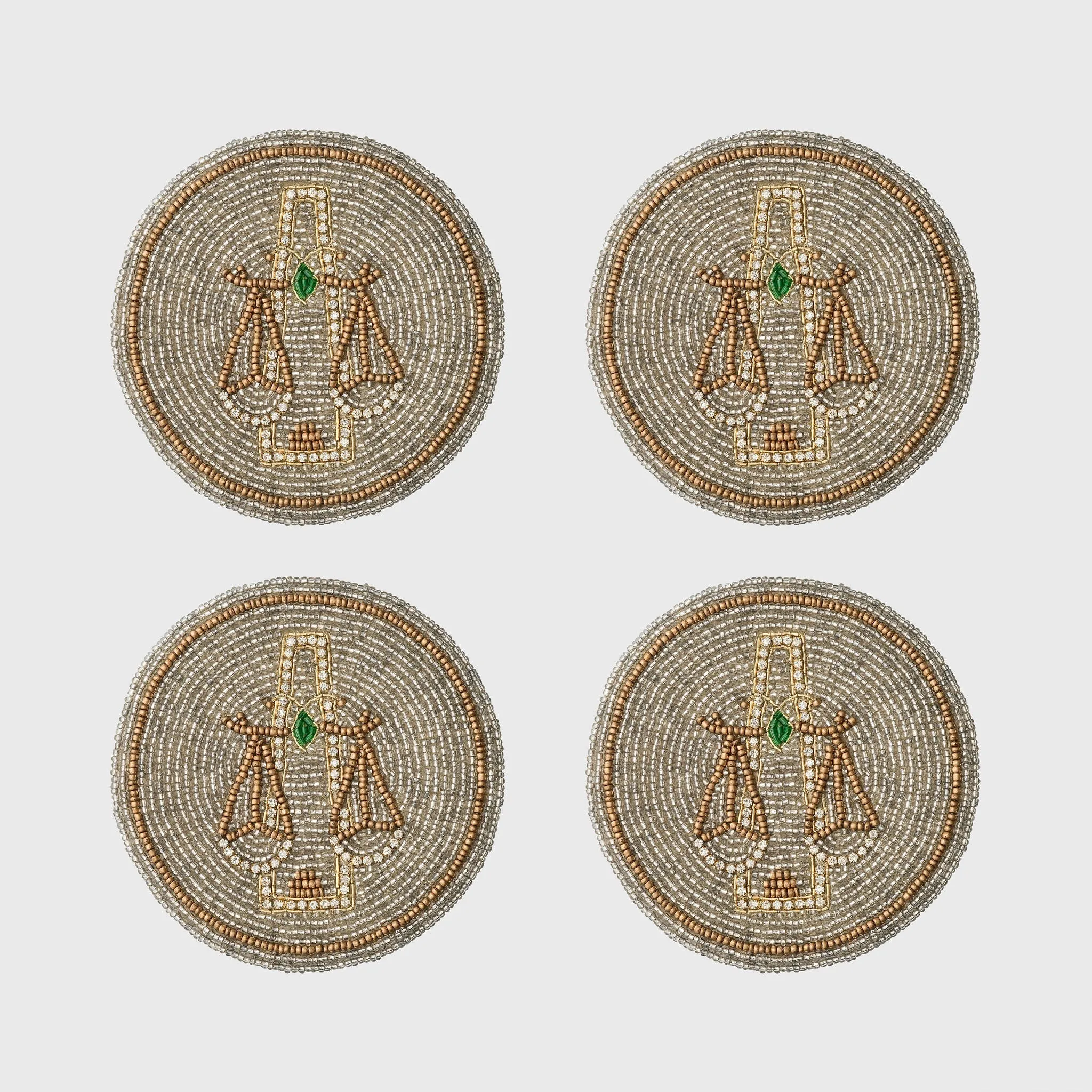 Libra Coasters, Set of Four
