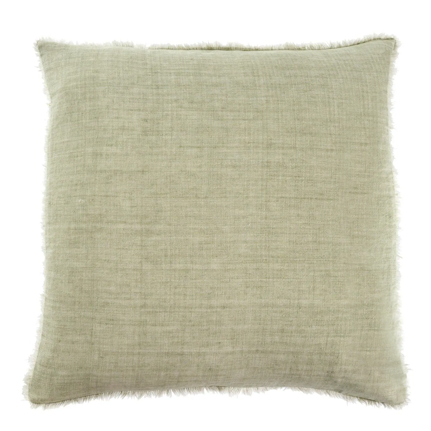 Lina Linen Pillow Olive 24x24