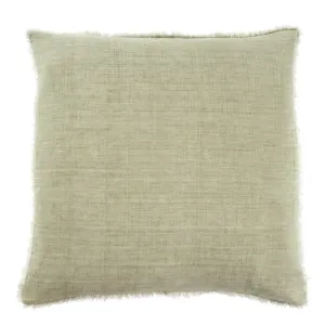 Lina Linen Pillow Olive 24x24