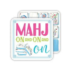 Mahjong Tiles Mahj on Square Coaster Set