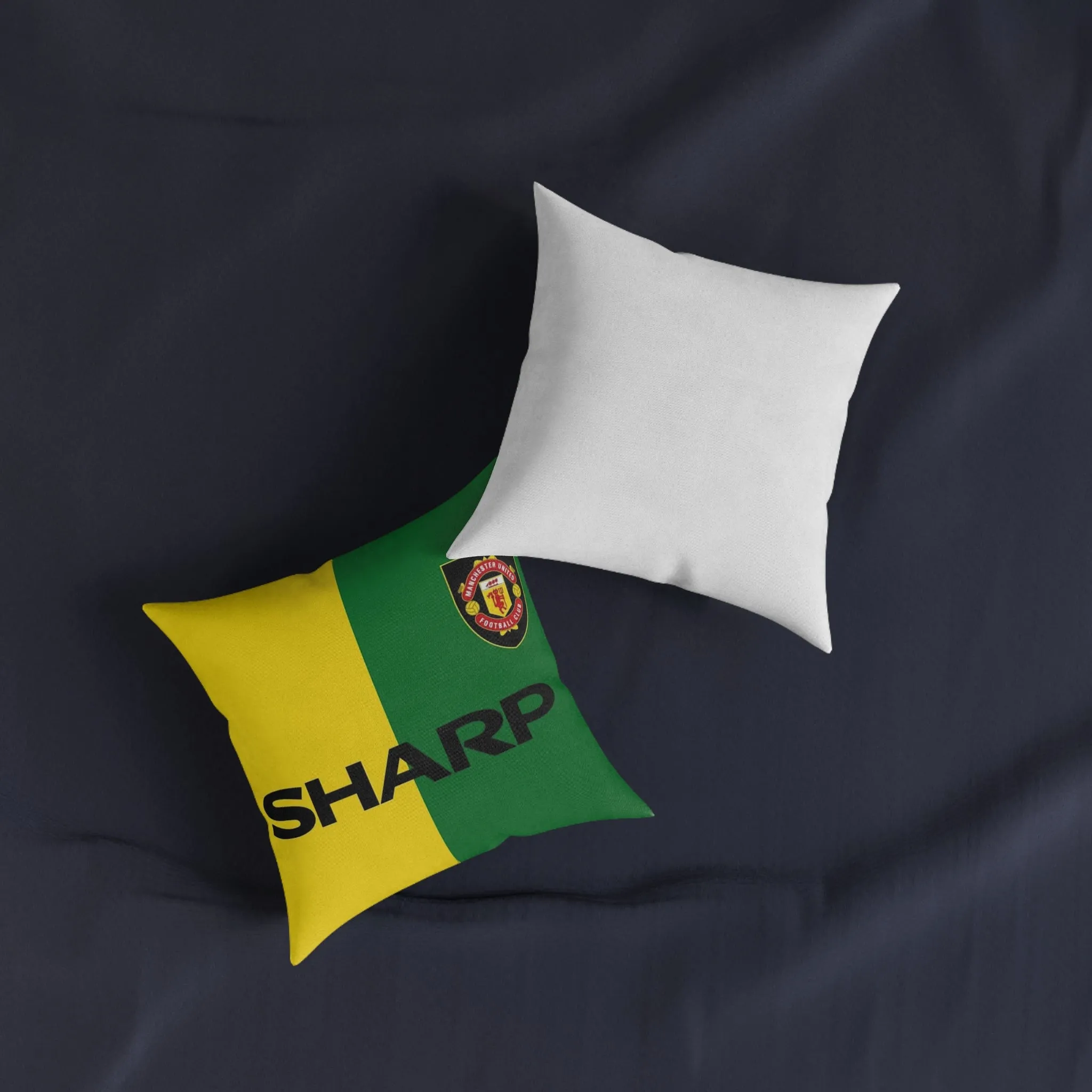 Man Utd Retro 92/93 3rd Kit - Square Pillow