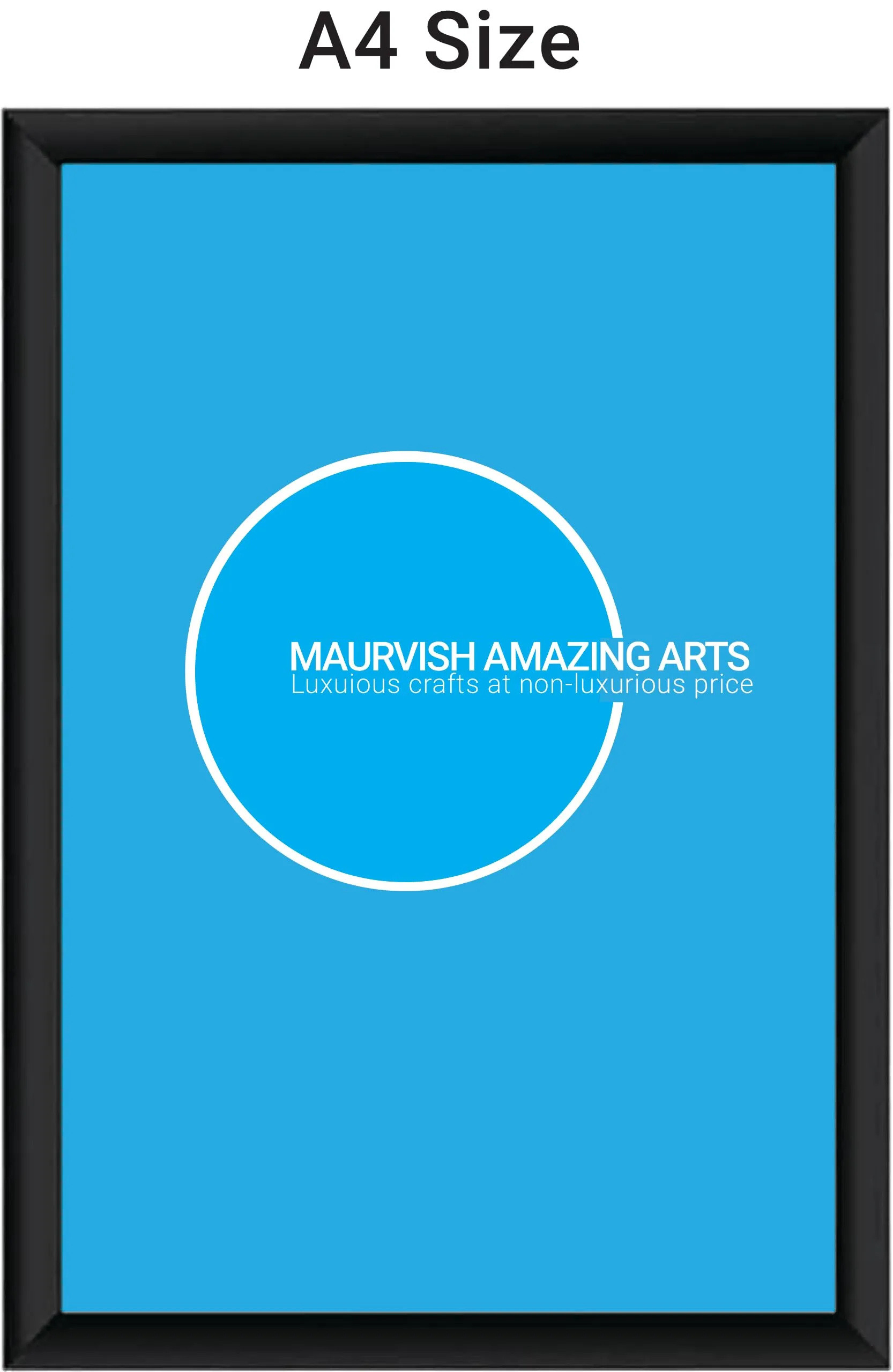 Maurvish Amazing Arts A4 Document Photo Frame set | A4 Size Photo Frame For Wall, Photo Frames for Home and Office (Pack of 8)