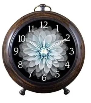 ‎M.H Nautical Handmade Antique Wooden Table Top Clock, Desk Clock, Nautical Style, Bold Number, Home & Office Study Living Room Decoration Gift Item