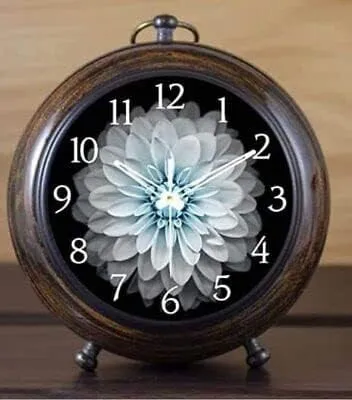 ‎M.H Nautical Handmade Antique Wooden Table Top Clock, Desk Clock, Nautical Style, Bold Number, Home & Office Study Living Room Decoration Gift Item