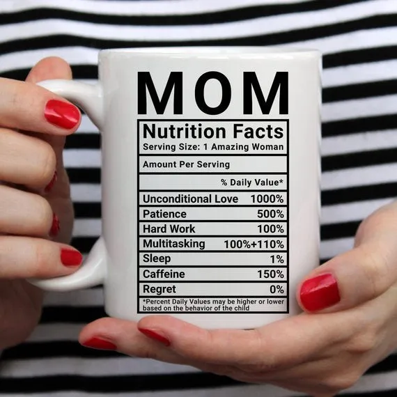 Mom Nutrition Facts – Hilarious Coffee Mug