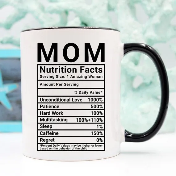 Mom Nutrition Facts – Hilarious Coffee Mug