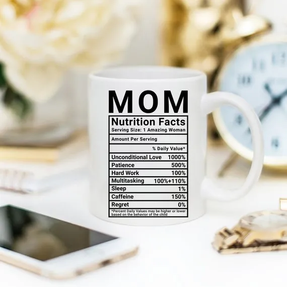 Mom Nutrition Facts – Hilarious Coffee Mug