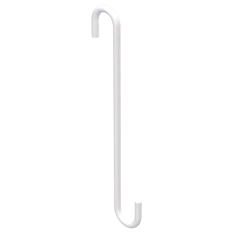 National Hardware Modern Series N275-519 Large S-Hook, 2-1/4 in L, 8 in H, Steel, White :CD: QUANTITY: 1