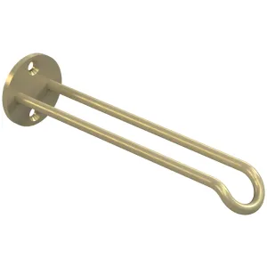 National Hardware N275-521 Plant Hanger Wall Base, 7 in L, 1-25/32 in H, Steel, Brushed Gold, Screw, Wall Mounting :CD: QUANTITY: 1
