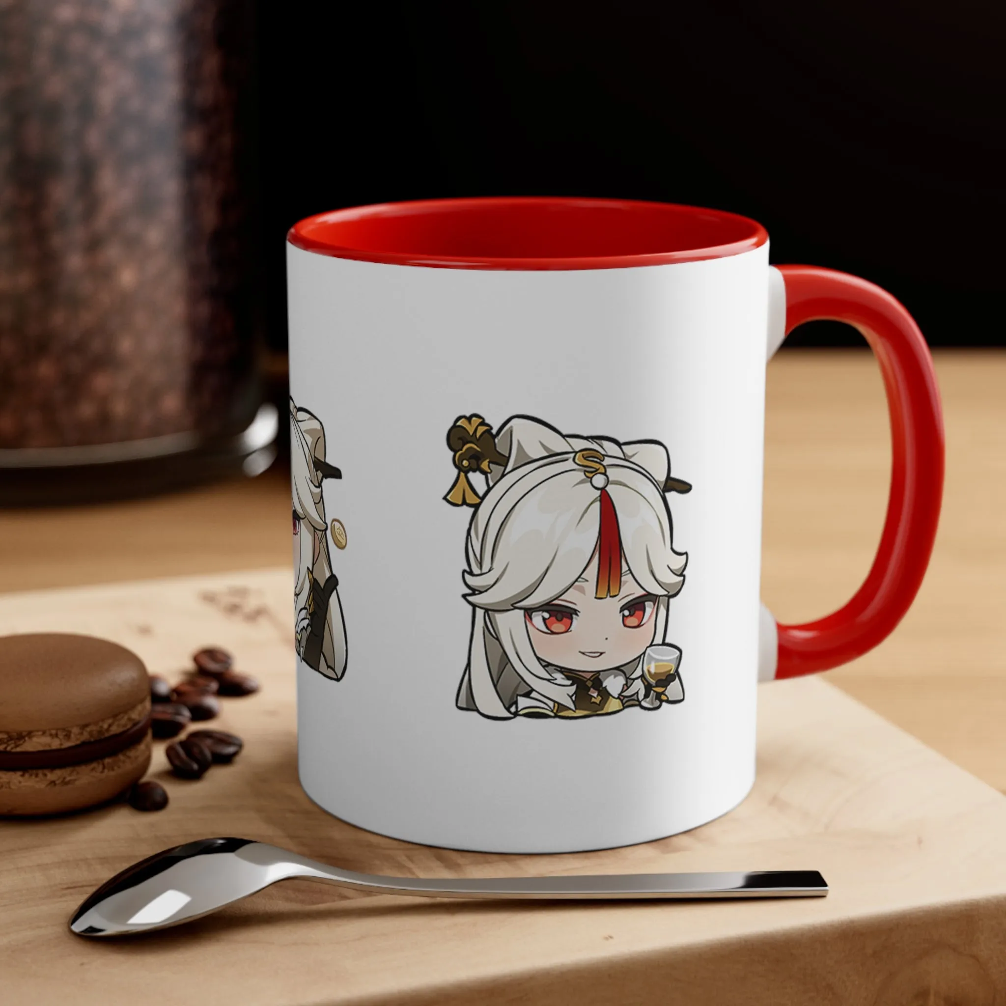Ning Guang Genshin Impact Accent Coffee Mug, 11oz Ningguang Cups Mugs Cup Gift For Gamer Gifts Game Anime Fanart Fan Birthday Valentine's Christmas