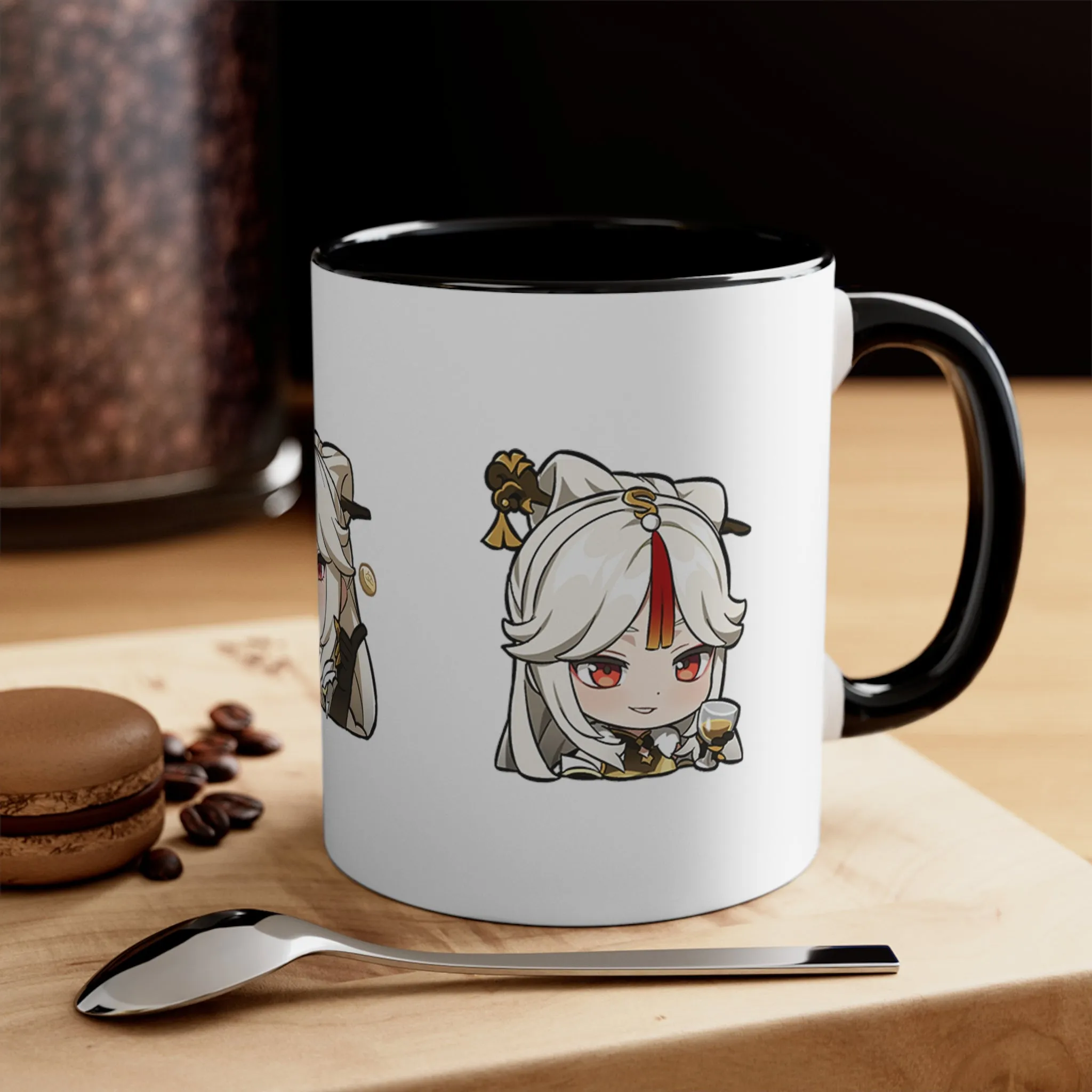 Ning Guang Genshin Impact Accent Coffee Mug, 11oz Ningguang Cups Mugs Cup Gift For Gamer Gifts Game Anime Fanart Fan Birthday Valentine's Christmas