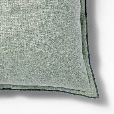 Open Box - Oversized Linen Square Throw Pillow Green - Threshold designed with Studio McGee