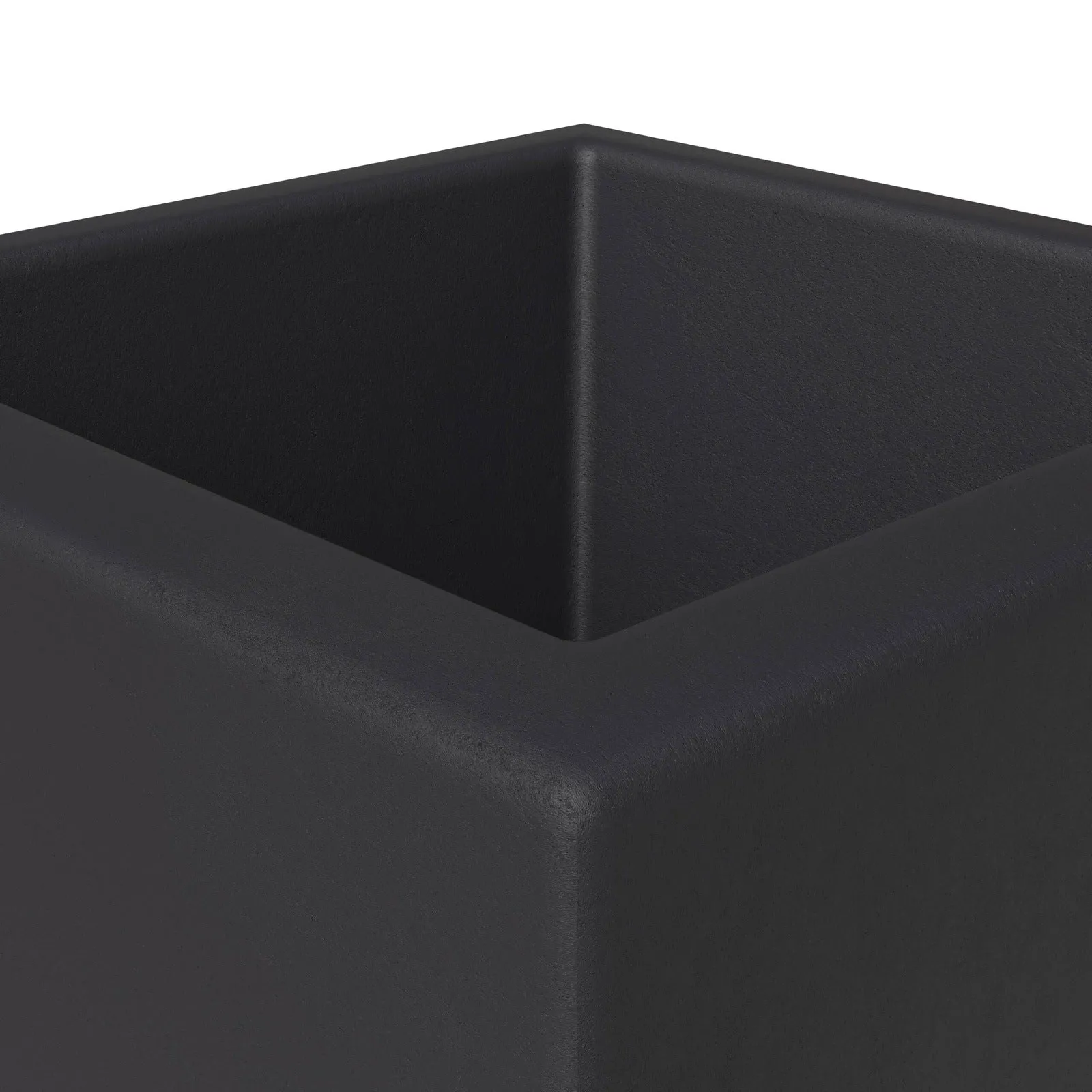 Orna 2-Piece Modern Fiberstone and MgO Square Clay Planter Set for Home and Garden