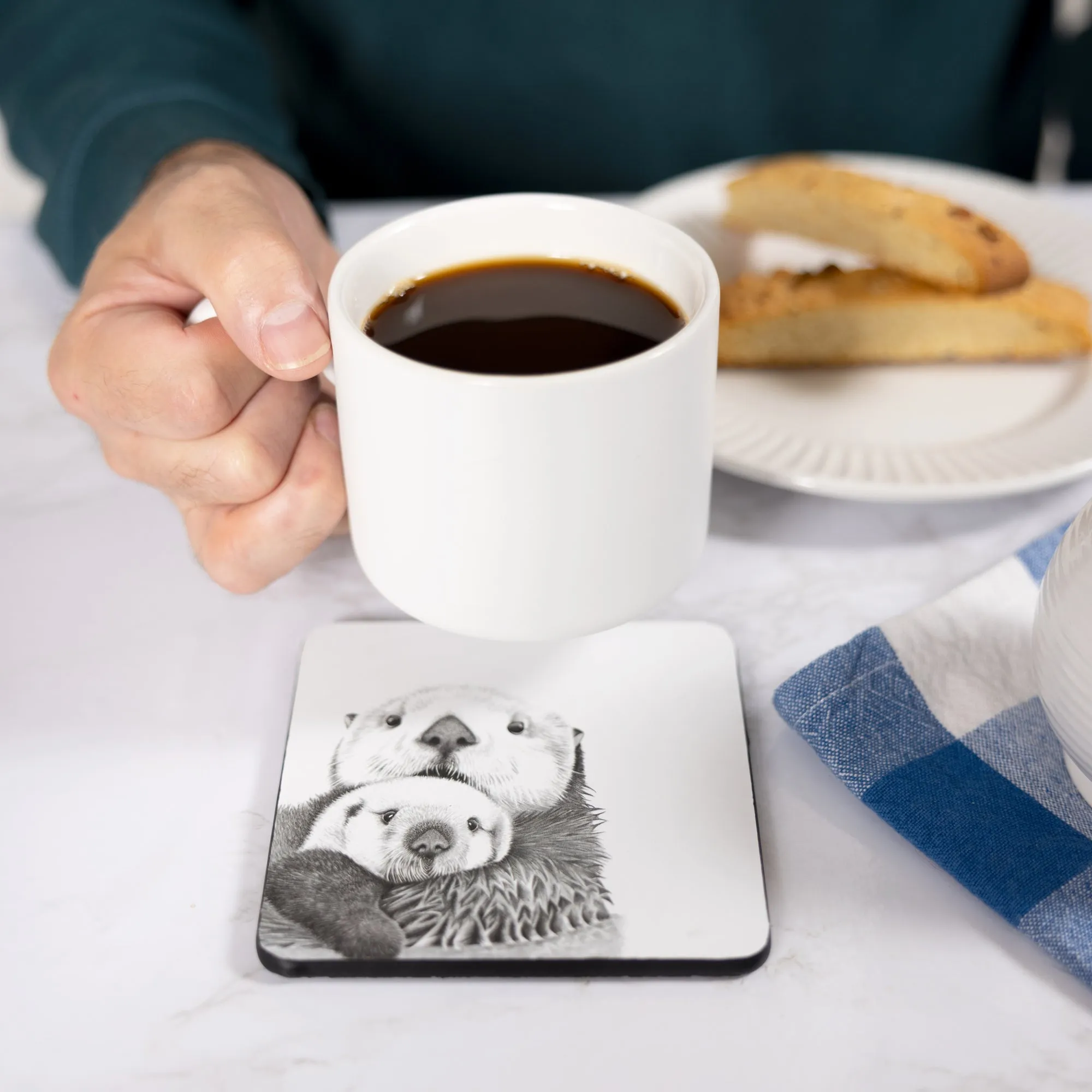Otters 4.25" Coaster
