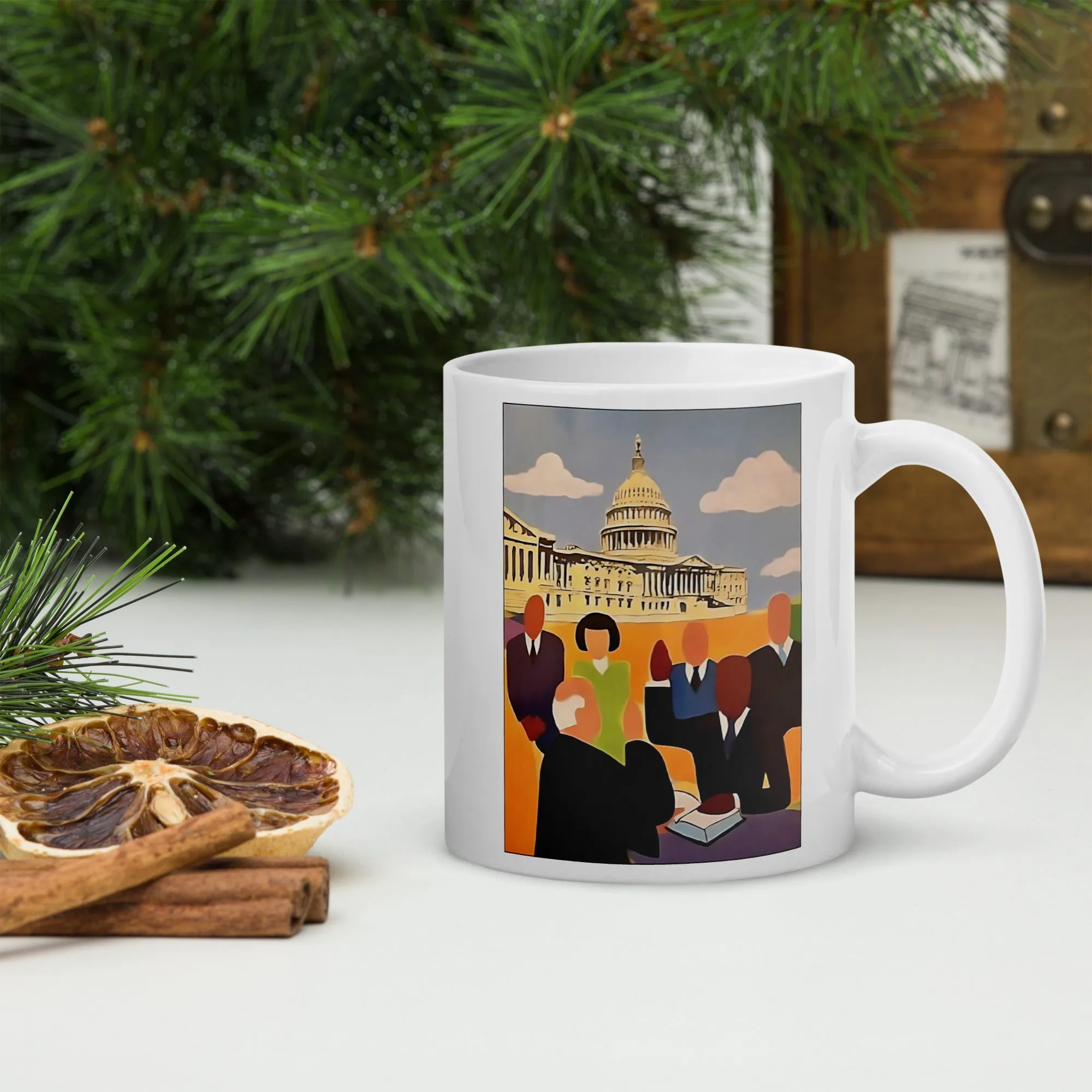 Paint the White House Black Ceramic Mug / Coffee or Tea Cup / Black Art / African American Art / Voting and Democracy / Vote Your Voice / Positive Black Images