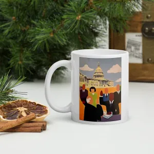 Paint the White House Black Ceramic Mug / Coffee or Tea Cup / Black Art / African American Art / Voting and Democracy / Vote Your Voice / Positive Black Images