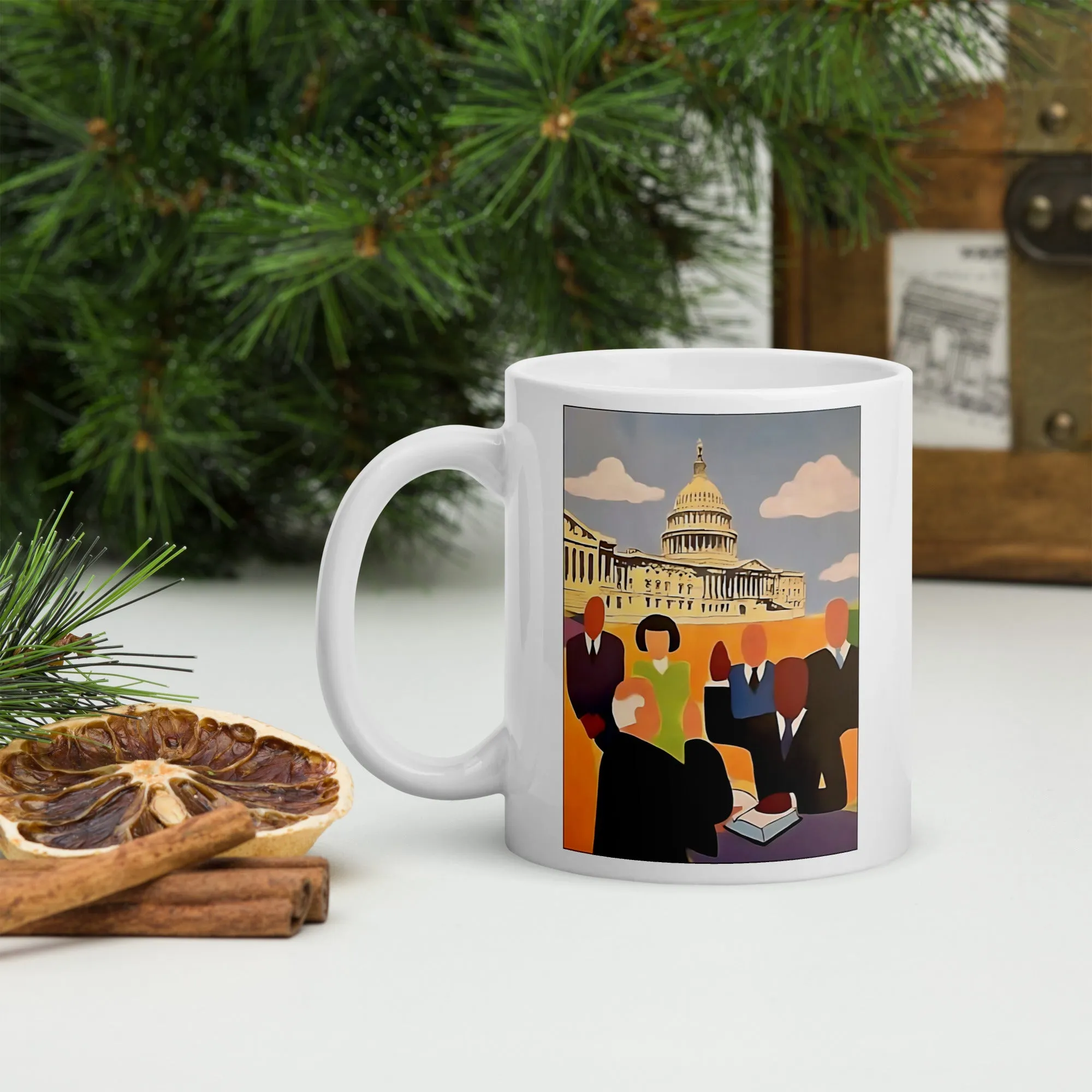Paint the White House Black Ceramic Mug / Coffee or Tea Cup / Black Art / African American Art / Voting and Democracy / Vote Your Voice / Positive Black Images