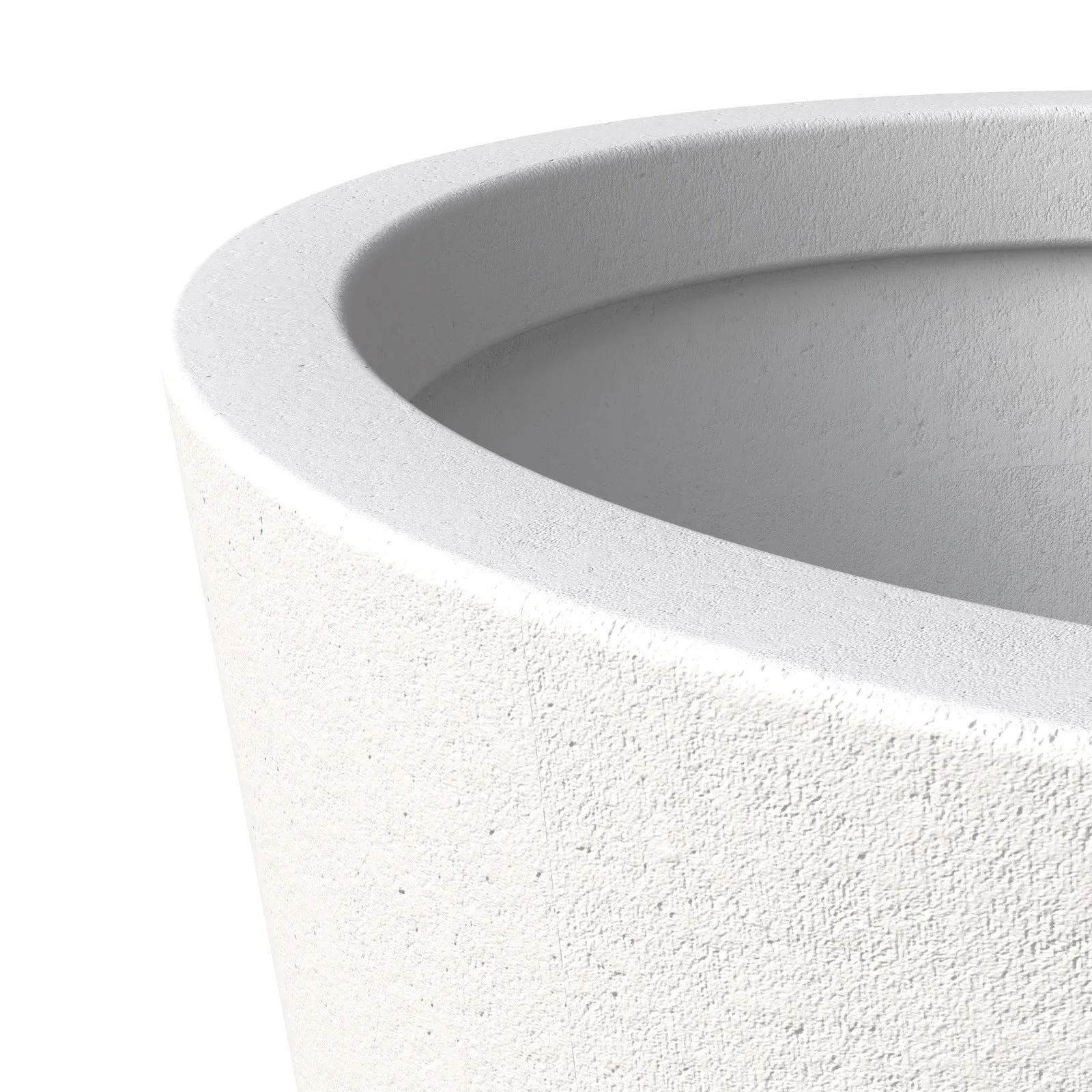 Pebble 4-Piece Modern Fiberstone and MGO Clay Tapered Round Planter Set for Indoor and Outdoor