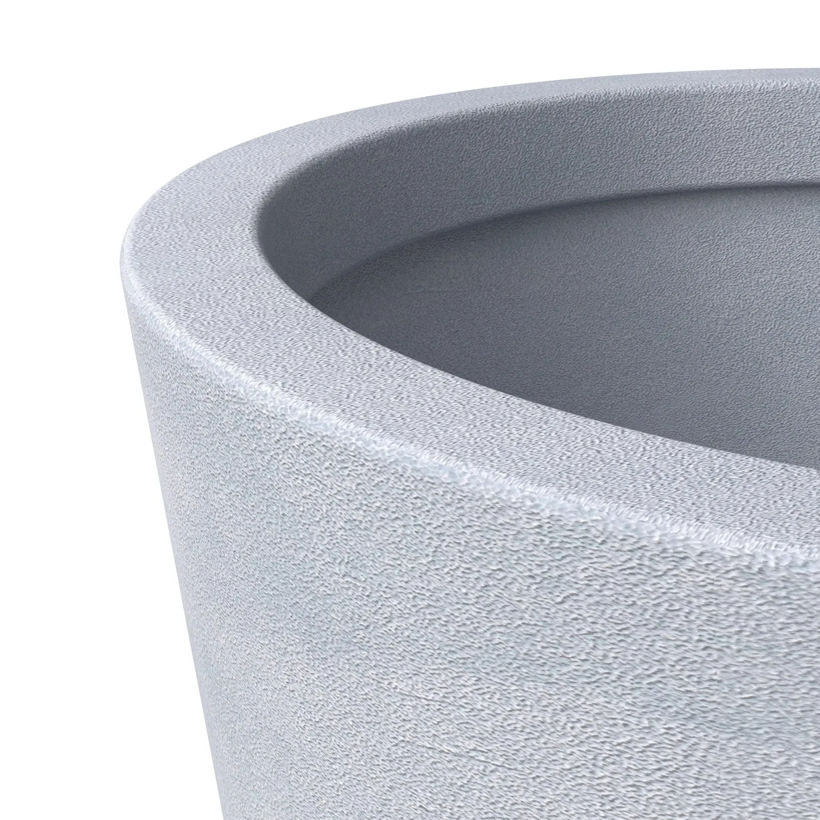 Pebble 4-Piece Modern Fiberstone and MGO Clay Tapered Round Planter Set for Indoor and Outdoor