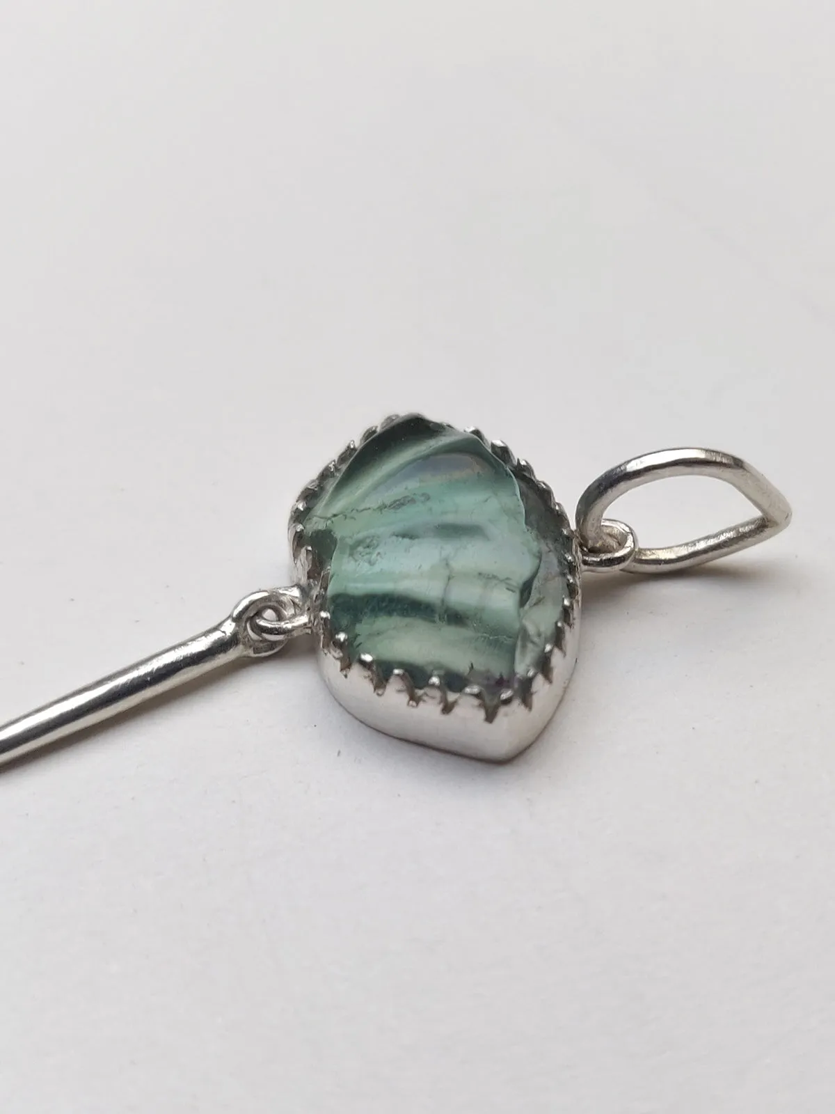 PICHWAI Fluorite Leaf Pendant
