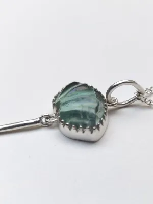 PICHWAI Fluorite Leaf Pendant