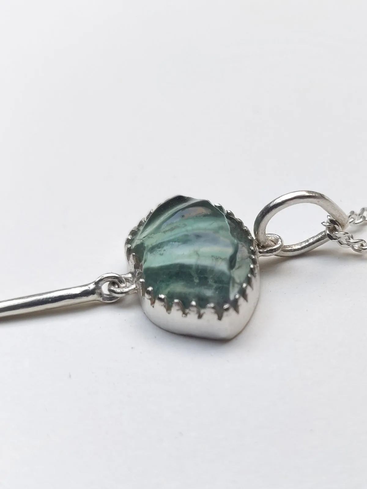 PICHWAI Fluorite Leaf Pendant