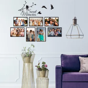 Picture Frames Family Wall Decal - Photo Quote Saying Vinyl Sticker For Room Decor