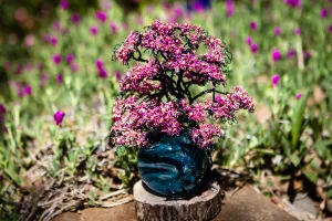 Pink Dogwood Tree of Life with Rope Orb