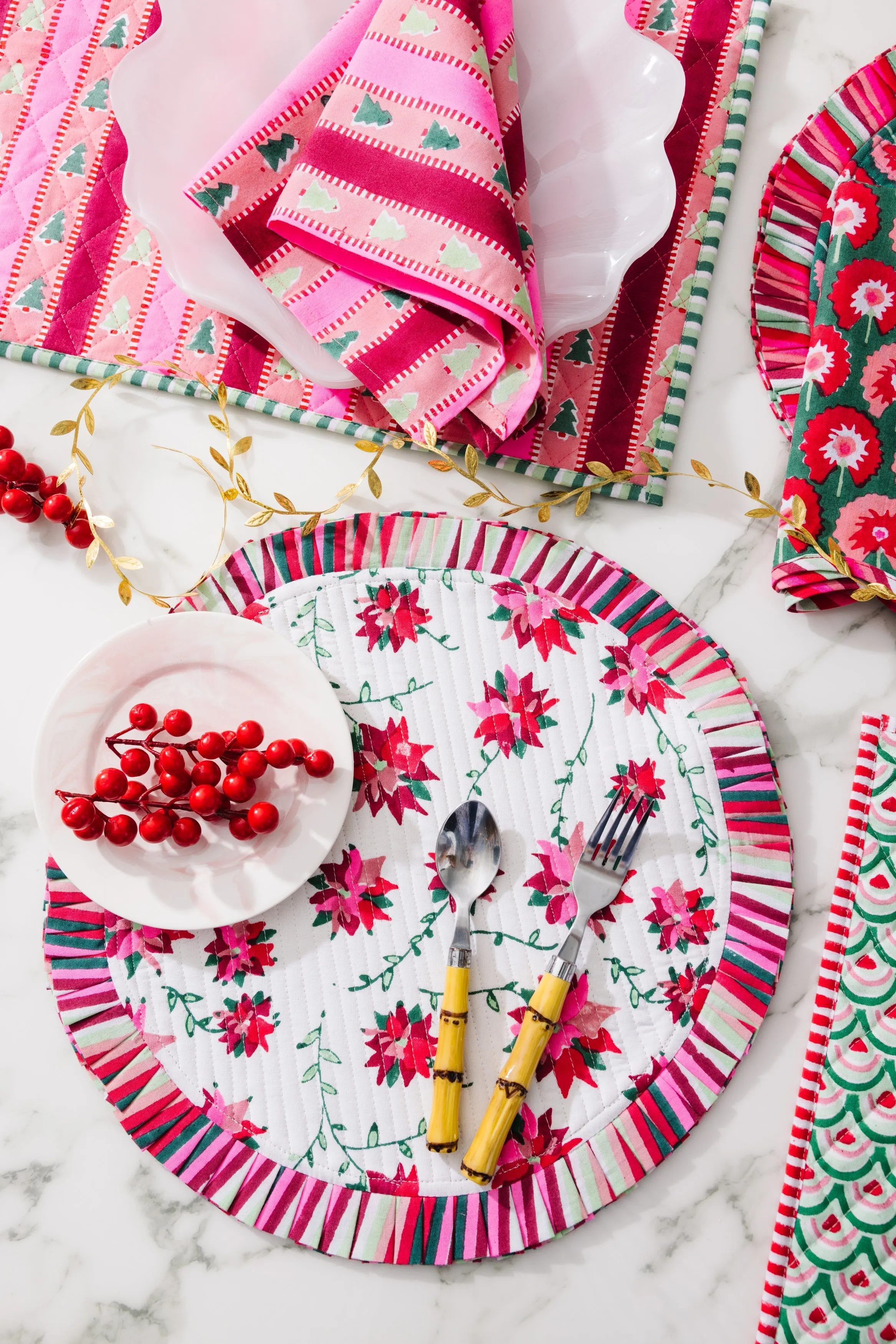 Poinsettia Placemats