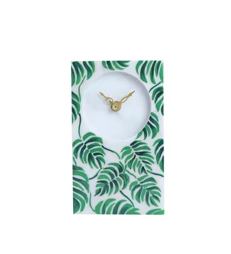 POSH N PLUSH Leafy Desk Clock