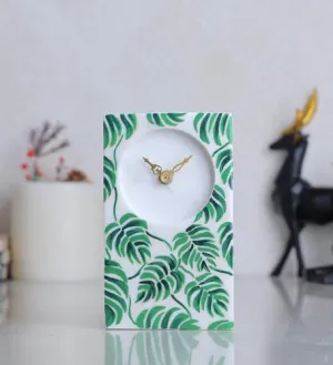 POSH N PLUSH Leafy Desk Clock