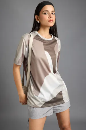 Printed Women's T-Shirt- Abstract