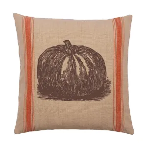 Pumpkin Feed Sack Pillow