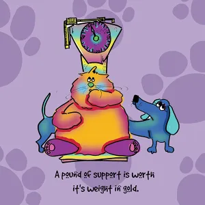 "A pound of support is worth it's weight in gold" WHIMSHOTS CANVAS