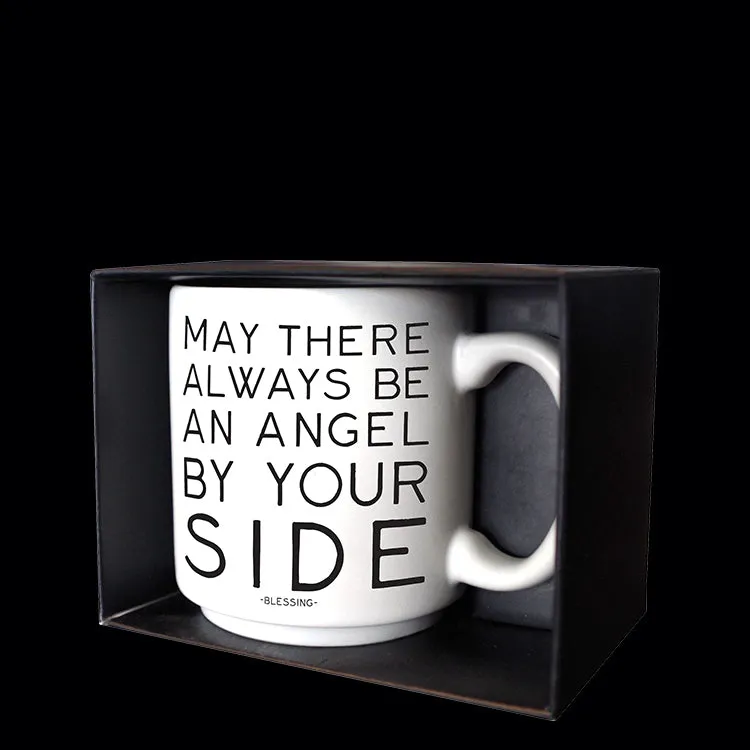 "angel by your side" mini mug