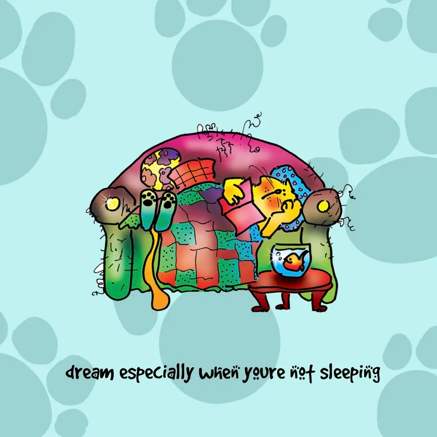 "Dream especially when you're not sleeping" WHIMSHOTS CANVAS