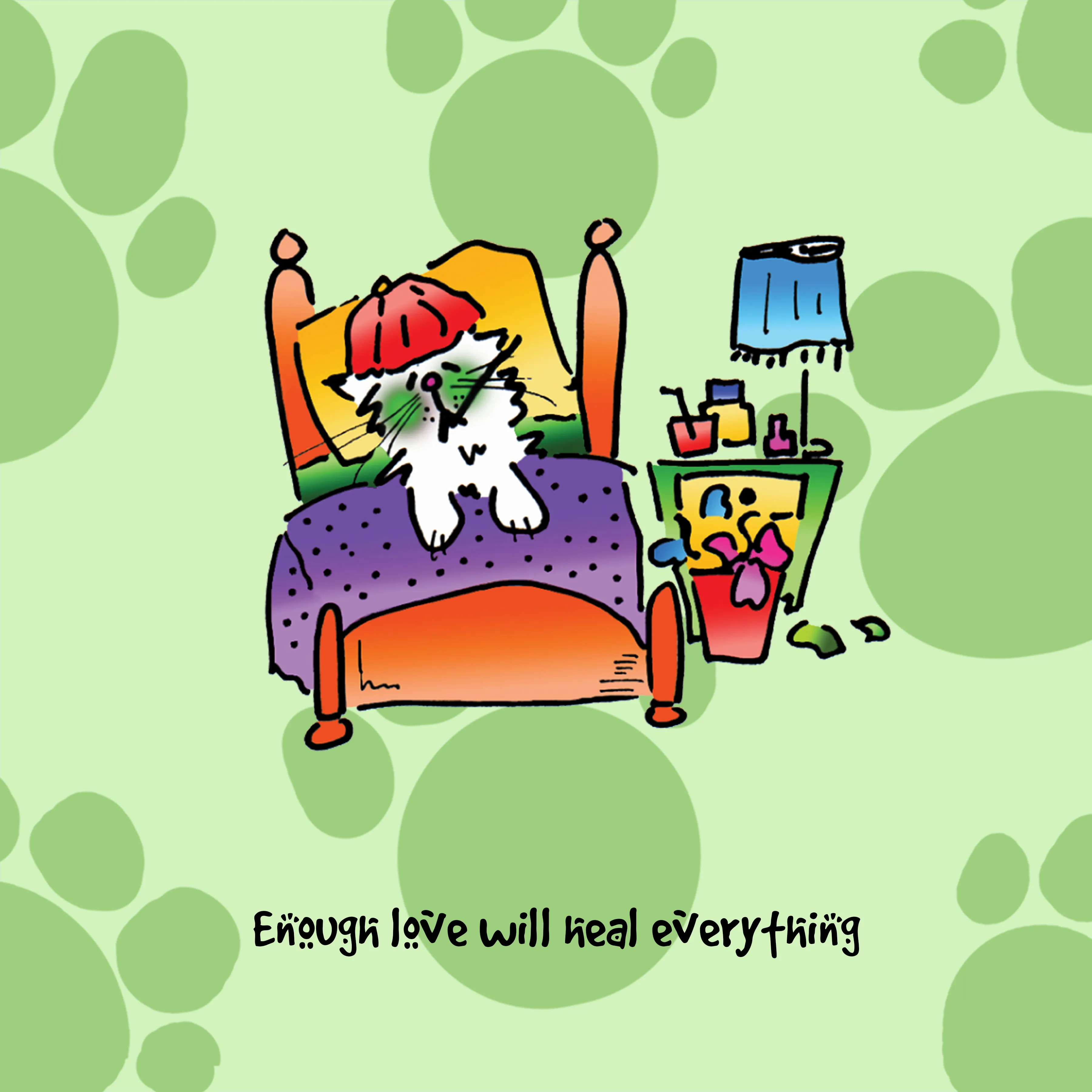 "Enough love will heal everything" WHIMSHOTS CANVAS