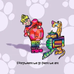 "Everywhere We Go There We Are" WHIMSHOTS CANVAS